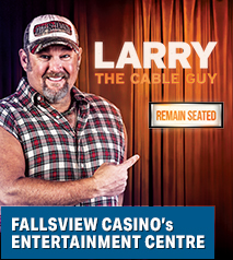 Larry The Cable Guy REMAIN SEATED TOUR Hotel Packages - Ramada by Wyndham Niagara Falls Near the Falls