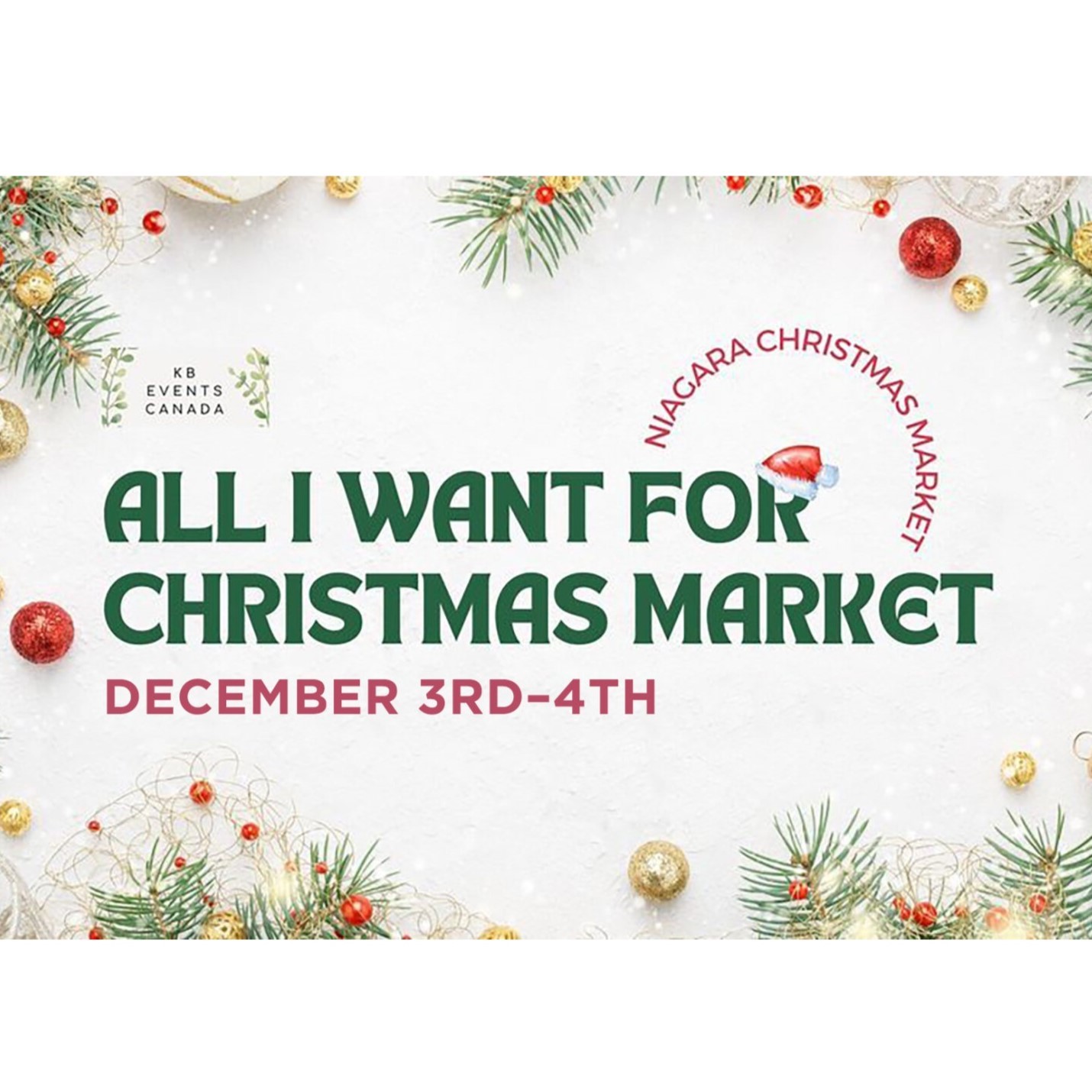 KB Events: All I Want For Christmas Market  Hotel Packages - Wyndham Garden Niagara Falls Fallsview